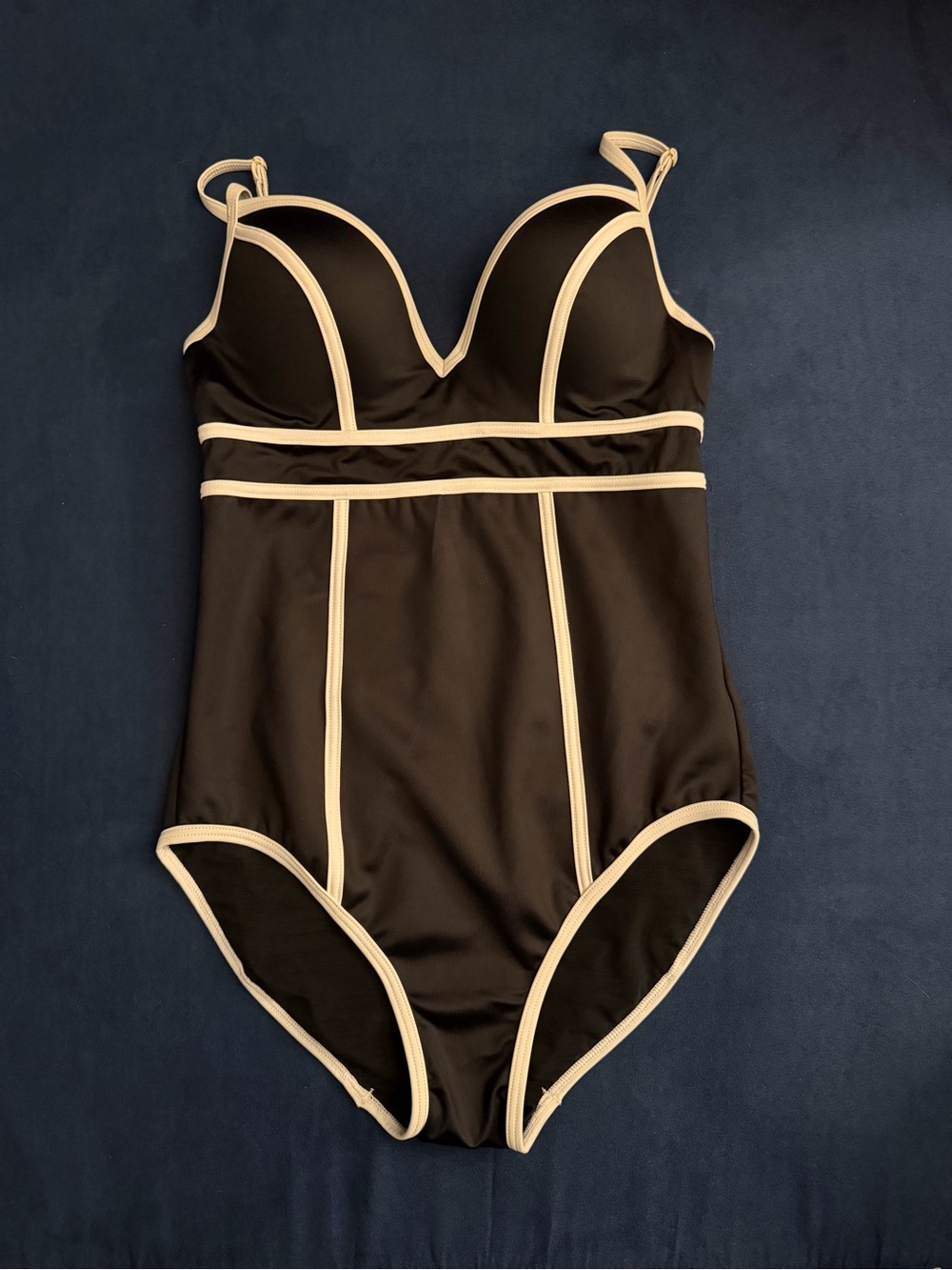 SPANX Retro Tipped Sweetheart One-Piece Swinsuit
